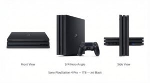 Sony PlayStation 4 Pro 1TB Console — Jet Black | 4K HDR Gaming | Supercharged PS4 | Enhanced Performance | PS4 Pro