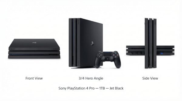 Sony PlayStation 4 Pro 1TB Console — Jet Black | 4K HDR Gaming | Supercharged PS4 | Enhanced Performance | PS4 Pro